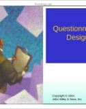 Lecture Marketing research - Chapter 9: Questionnaire design