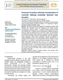 Forecast of surface chloride concentration of concrete utilizing ensemble decision tree boosted