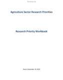 Báo cáo nghiên cứu nông nghiệp Agriculture Sector Research Priorities 