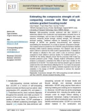 Estimating the compressive strength of selfcompacting concrete with fiber using an extreme gradient boosting model