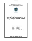 Luận văn Thạc sĩ Kinh tế: Khai báo hải quan điện tử - Thực trạng và giải pháp