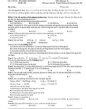 Đề thi khảo sát chất lượng môn Hóa học lớp 12 năm 2024-2025 - Trường THPT Gia Bình Số 1, Bắc Ninh