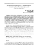 Những yếu tố khiến người dân dễ bị tổn thương do thiên tai ở xã Lâm Đớt, huyện A Lưới, tỉnh Thừa Thiên Huế