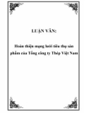 LUẬN VĂN: Hoàn thiện mạng lưới tiêu thụ sản phẩm của Tổng công ty Thép Việt Nam