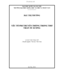 Luận văn Thạc sĩ Văn học: Yếu tố phi truyền thống trong thơ Trần Thế Xương