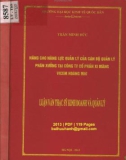 Luận văn Thạc sĩ Kinh doanh và quản lý: Nâng cao năng lực quản lý của cán bộ quản lý phân xưởng tại Công ty cổ phần xi măng Vicem Hoàng Mai