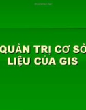 Bài giảng: Hệ quản trị cơ sở dữ liệu của Gis