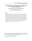 Đánh giá hiện trạng và chất lượng tài nguyên nước và đề xuất các giải pháp bảo vệ môi trường nước tỉnh Thái Nguyên