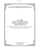 Giáo trình Lập trình căn bản (Ngành: Lập trình máy tính - Trình độ: Trung cấp) - Trường Trung cấp Kinh tế - Kỹ thuật Bình Thuận