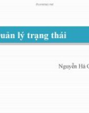 Bài giảng Lập trình WebForm: Quản lý trạng thái - ThS. Nguyễn Hà Giang