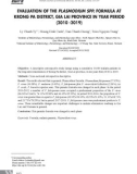 Đánh giá sự thay đổi cơ cấu ký sinh trùng sốt rét Plasmodium spp. tại huyện Krông Pa, Gia Lai trong 10 năm (2010-2019)