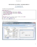 BÀI TẬP MẪU JAVA SWING – DATABASE