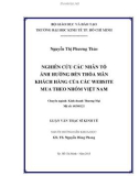 Luận văn Thạc sĩ Kinh tế: Nghiên cứu các nhân tố ảnh hưởng đến thỏa mãn khách hàng của các website mua theo nhóm Việt Nam