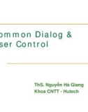 Common Dialog & User Control - ThS. Nguyễn Hà Giang