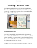 Photoshop CS5 - Menu Filters