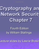 Cryptography and Network Security Chapter 7