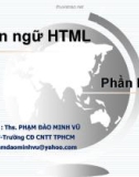 Bài giảng Thiết kế Web: Chương 3 - ThS. Phạm Đào Minh Vũ