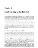 Chapter 23- Conferencing on the Internet