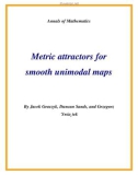 Đề tài Metric attractors for smooth unimodal maps 