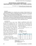 Pathological characteristics of nasopharyngeal carcinoma at Hue Central Hospital