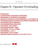 Chapter 8 - Operator Overloading