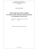 Tóm tắt Luận án Tiến sĩ Toán học: Tính chất định tính nghiệm của một số lớp phương trình elliptic và parabolic phân thứ