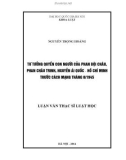 Luận văn Thạc sĩ Luật học: Tư tưởng quyền con người của Phan Bội Châu, Phan Châu Trinh, Nguyễn Ái Quốc - Hồ Chi Minh trước Cách mạng tháng 8/1945