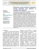 Enhancing concrete structure maintenance through automated crack detection: A computer vision approach