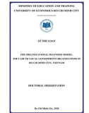 Doctoral dissertation: The organizational diagnosis model - The case of local government organizations in Ho Chi Minh city, Vietnam