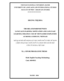 Master minor programme thesis English linguistics: The relationship between language learning motivation and language learning strategy use of Vietnamese employees at honda company, Vietnam