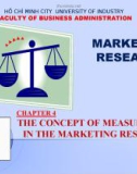 CHAPTER 4: THE CONCEPT OF MEASUREMENT IN THE MARKETING RESEARCH