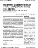 The effect of red seaweed extract on quality of whiteleg shrimp (Litopenaeus vannamei) during iced storage