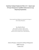 Doctoral thesis of Project Management: Exploring contingent employment policy in IT – impacts upon IT project management capabilities enhancement in large Hong Kong organisations