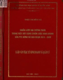 Luận văn Thạc sĩ Kinh doanh và quản lý: Chiến lược đại dương xanh trong việc xây dựng chiến lược kinh doanh của PVC Đông Đô giai đoạn 2015-2020