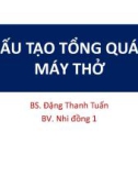 Bài giảng Cấu tạo tổng quát máy thở - BS. Đặng Thanh Tuấn