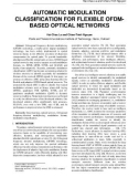 Automatic modulation classification for flexible OFDM-based optical networks