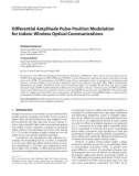 Báo cáo hóa học: Differential Amplitude Pulse-Position Modulation for Indoor Wireless Optical Communications