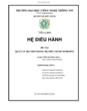 Luận văn: Quản Lý Bộ Nhớ Trong Hệ Điều Hành Windows