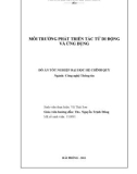 Luận văn: MÔI TRƯỜNG PHÁT TRIỂN TÁC TỬ DI ĐỘNG VÀ ỨNG DỤNG