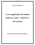 Đề tài A new application of random matrices: Ext(C red(F2)) is not a group 