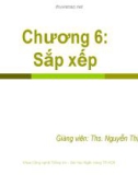 Bài giảng Cấu trúc dữ liệu và giải thuật: Chương 6 - ThS. Nguyễn Thị Khiêm Hòa (ĐH Ngân hàng TP.HCM)