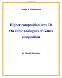 Đề tài Higher composition laws II: On cubic analogues of Gauss composition 