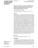 Effects of calcium levels in artificial pellet feed on the growth and survival rate of black apple snails (Pila polita)