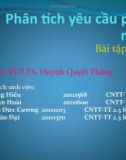 Slide Bài tập tuần 4: Phân tích yêu cầu phần mềm - Nhóm 3