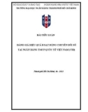 Bài tiểu luận: Đánh giá hoạt động chuyển đổi số tại Ngân hàng TMCP Quốc tế Việt Nam (VIB)