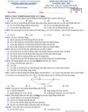 Đề thi giữa học kì 1 môn Vật lí lớp 10 năm 2022-2023 - Trường THPT Số 1 An Nhơn
