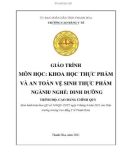 Giáo trình Khoa học thực phẩm và an toàn vệ sinh thực phẩm (Ngành: Dinh dưỡng - Trình độ: Cao đẳng) - Trường Cao đẳng Y tế Thanh Hoá