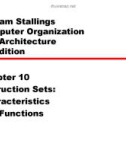 Bài giảng Computer Organization and Architecture: Chapter 10