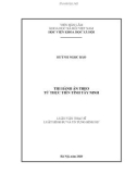 Luận văn Thạc sĩ Luật hình sự và Tố tụng hình sự: Thi hành án treo từ thực tiễn tỉnh Tây Ninh