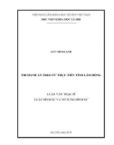 Luận văn Thạc sĩ Luật hình sự và Tố tụng hình sự: Thi hành án treo từ thực tiễn tỉnh Lâm Đồng